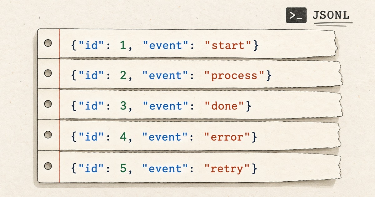 JSONL Explained: The One-Line Format That Makes Data Pipelines Easier